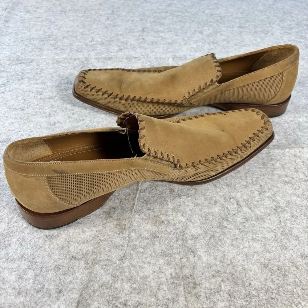 Mezlan Armstrong Loafers 68398 Mens Size 12 Light Brown Suede Made in Spain